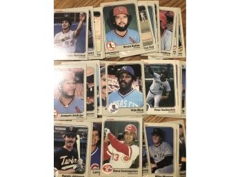 Lot Of (50) 1983 Fleer Baseball Cards