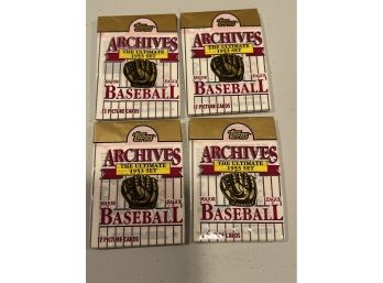 1991 Topps Archives 1953 Cards 4 Sealed Packs