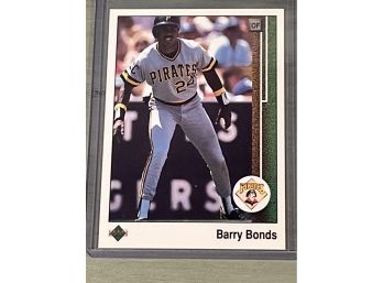 1989 Upperdeck Barry Bonds Card