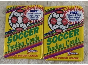 1990/1991 Pacific Soccer Wax Packs Lot Of 2