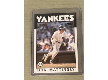 1986 Topps Don Mattingly Card