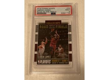 2018-19 Hoops Lebron James Road To The Finals #49 PSA 9 Cavaliers I956