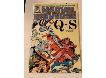 Official Handbook Of Marvel Universe #9 (1983) Comic Book Newsstand Index Q-S