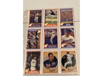 Nolan Ryan Lot Of 9 Baseball Cards