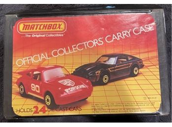 Vintage 1983 Matchbox #50-01-61 Official Collectors' 24 Slot Car Carrying Case