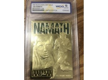 1997 Joe Namath  23K Gold WCG 10 Gem Mint