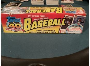 1991 Topps Factory Sealed Complete Set