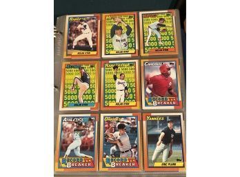 1990 Topps Baseball Compl Set, And Traded Set