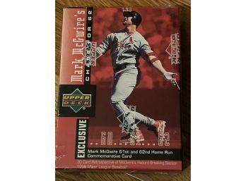1998 Upper Deck Mark McGwire Chase For 62 Sets - Factory Sealed