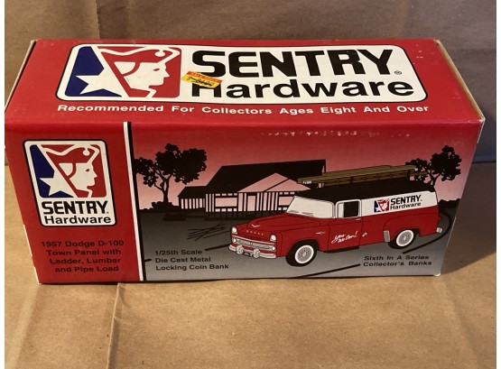 Liberty Sentry Hardware 1957 Dodge D-100 Town Panel Die Cast Locking Coin Bank