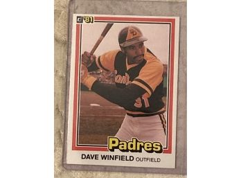 1981 Donruss Dave Winfield