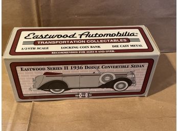 Eastwood Automobilia 264000 1:25 'Eastwood II' 1936 Dodge Convertible Sedan Bank