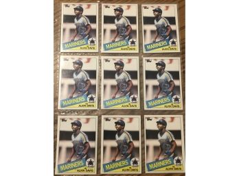 Lot Of (18) 1985 Topps Alvin Davis  Rookie Cards