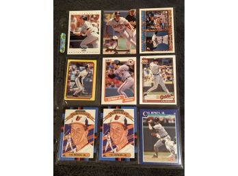 Cal Ripken Baseball Card Lot Of 9