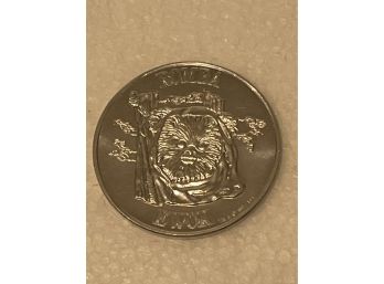 Vintage Star Wars Romba Ewok Coin Original Kenner 1985