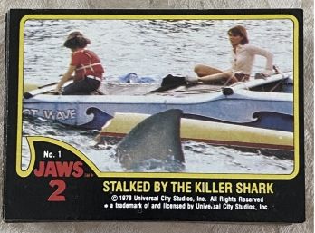 JAWS 2 MOVIE COMPLETE BASE SET OF 59 NON SPORT TRADING CARDS 1978