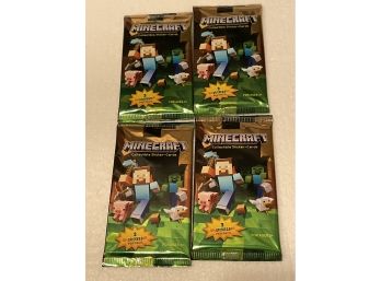 MINECRAFT Collectible Trading Cards - 4 Seal Packs