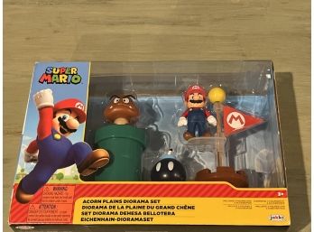 Jakks World Of Nintendo Super Mario Classic Acorn Plains Diorama Set