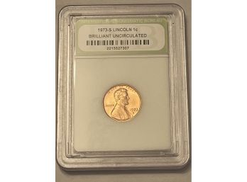 1973 S Penny INB Encapsulated  Brilliant Uncirculated