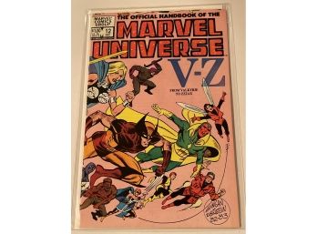 Official Handbook  Of The Marvel Universe #12  MARVEL Comics 1983