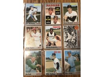 Lot Of (18) Assorted 1970 Topps Baseball Cards