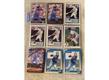 George Brett Baseball Card Lot Of 9