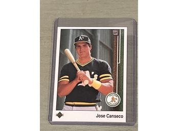 Jose Canseco, 1989 Upperdeck Baseball Card