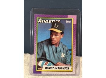 Rickey Henderson 1990 Topps Baseball Card