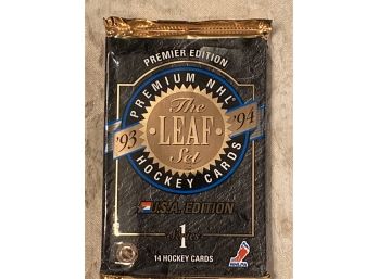 1993/1994 The Leaf Set Hockey Cards Wax Pack