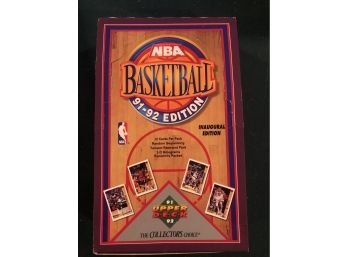 1991-92 Upper Deck Basketball Empty Wax Pack Box