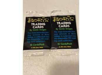 Boris 1991 Vintage Trading Cards By Comic Images - 2 Sealed Packs