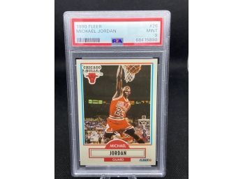 Michael Jordan 1990 Fleer PSA 9 Mint NBA Basketball Card Bulls