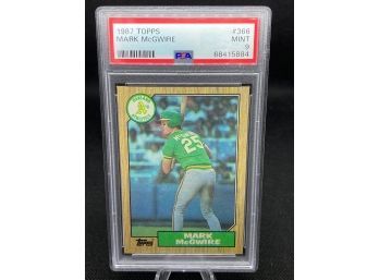 1987 Topps Mark McGwire PSA 9 Mint A's Rookie Year