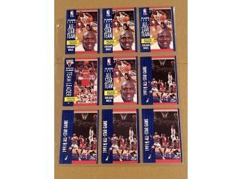 Michael Jordan Assorted Years And Brands - 9 Card Lot