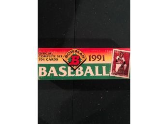 1991 Bowman Complete Factory Sealed Baseball Set