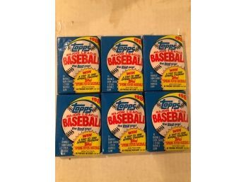 1989 Topps Baseball Unopened Packs  Lot  Of (6)
