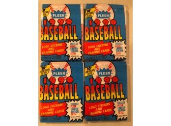1990 Fleer Baseball Cards - 4 Packs