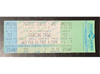 Counting Crows Concert Ticket February 26, 1997