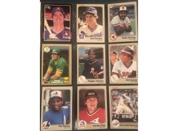 Lot Of (9) 1980s Star Baseball Players Including Hall Of Famers!!