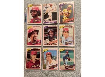1980 Topps Assorted Baseball Cards - 18 Cards