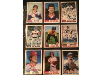 Lot Of (17) 1982 Topps Baseball Cards