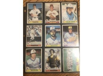 Lot Of (18) Assorted 1979 Topps Baseball Cards