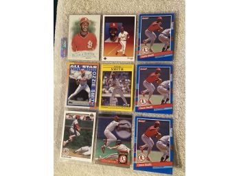 Ozzie Smith Baseball Card Lot Of 9