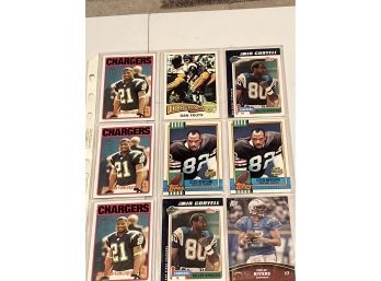 San Diego Chargers  Stars  Lot Of 9