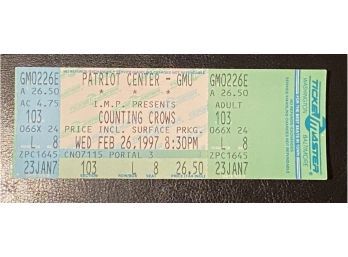 Counting Crows Concert Ticket February 26, 1997