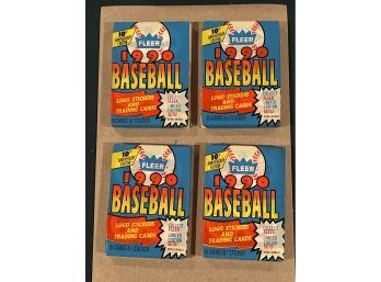 1990 Fleer Baseball Cards - 4 Packs
