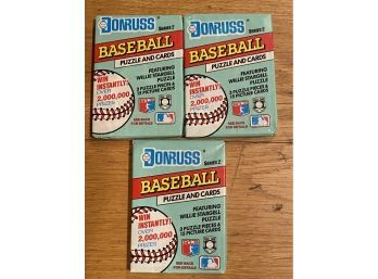 1991 Donruss Baseball Card Series Two Packs Lot Of 3