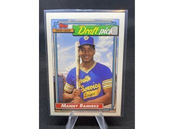 Manny Ramirez 1992 Topps Rookie Card #156 Baseball Draft Pick!