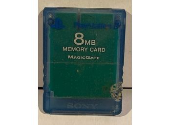 Playstation 2 PS2 Memory Card 8MB Magic Gate Official SCPH-10020 Blue
