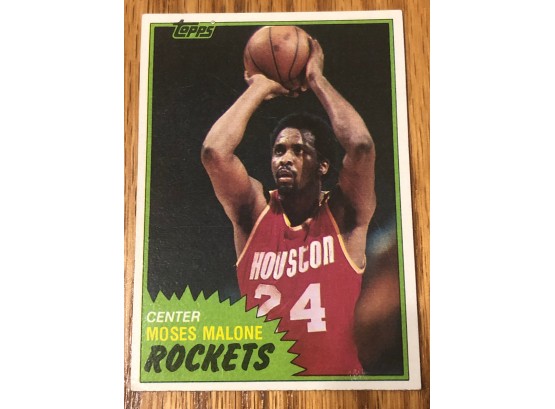 1981 Topps Moses Malone Card